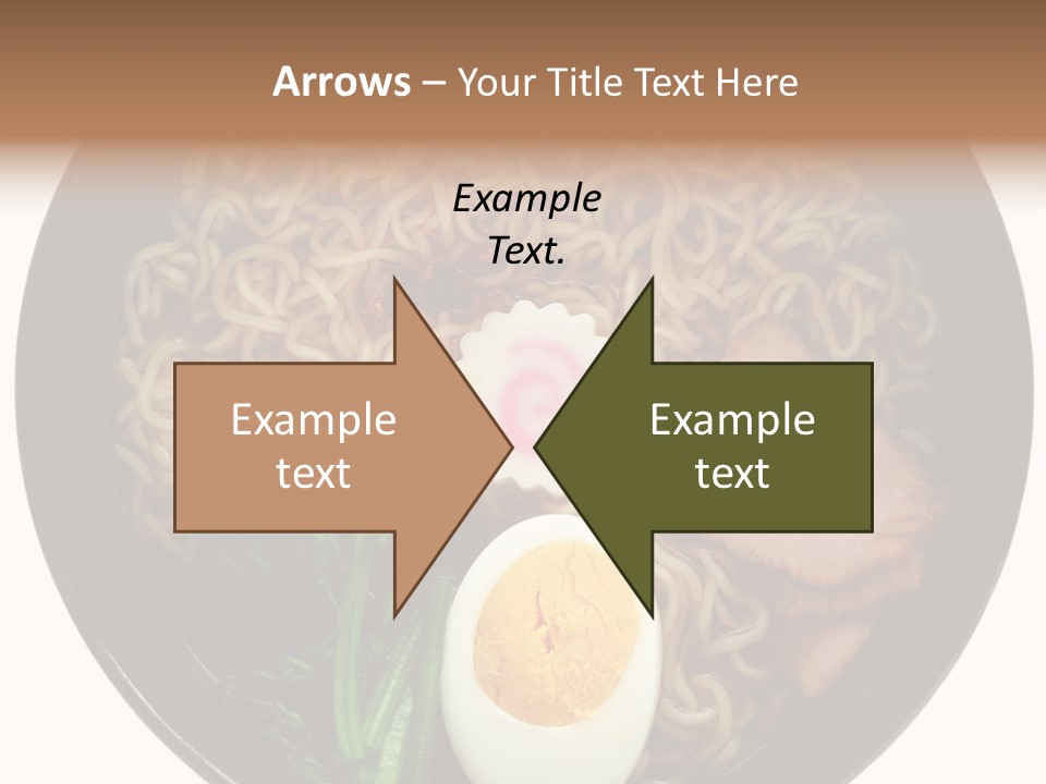 Egg Paste Chinese Food PowerPoint Template