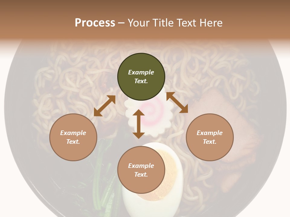 Egg Paste Chinese Food PowerPoint Template