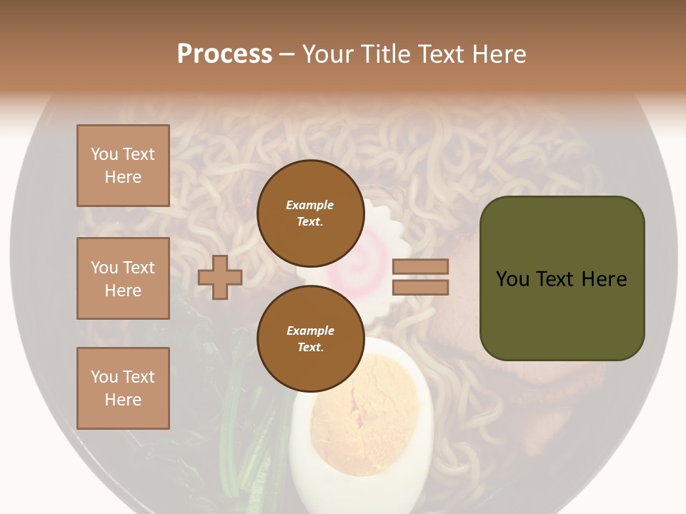 Egg Paste Chinese Food PowerPoint Template