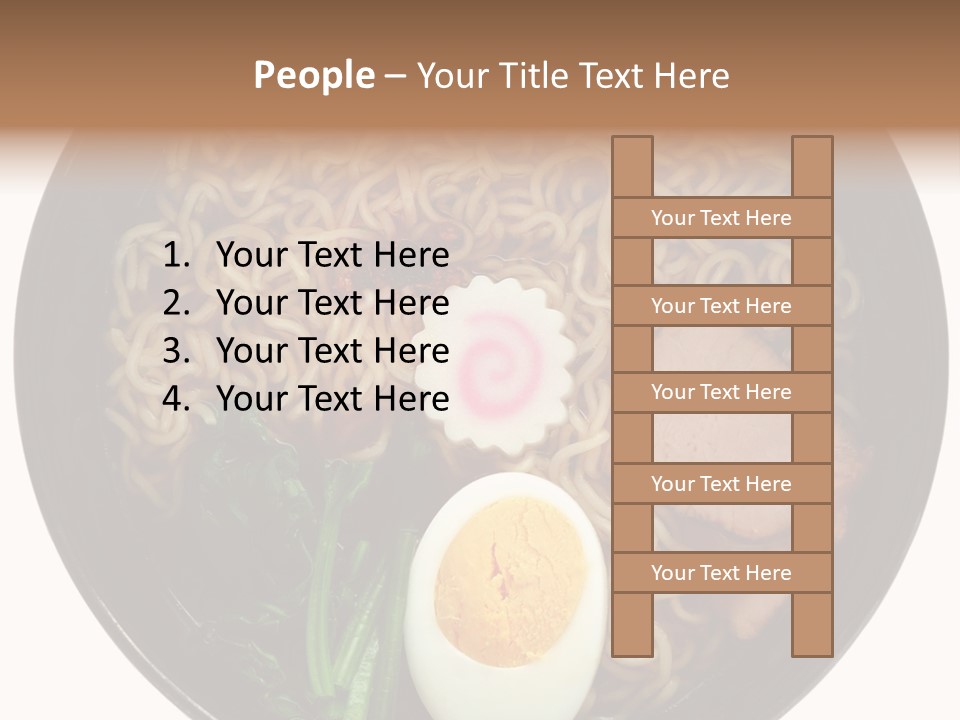 Egg Paste Chinese Food PowerPoint Template