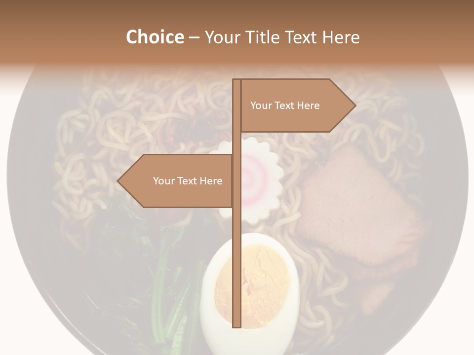 Egg Paste Chinese Food PowerPoint Template