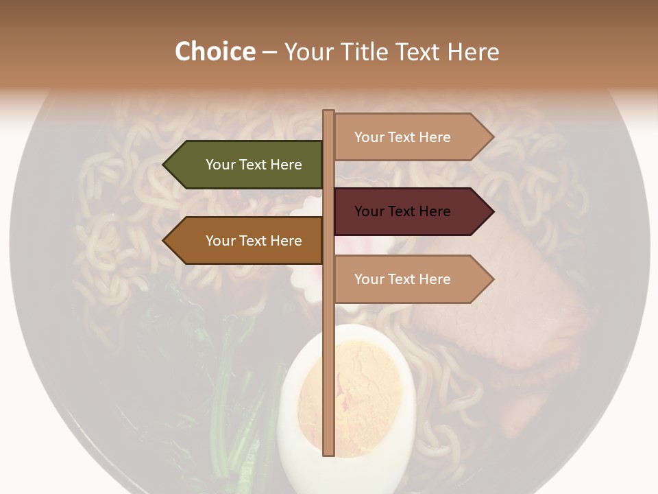 Egg Paste Chinese Food PowerPoint Template