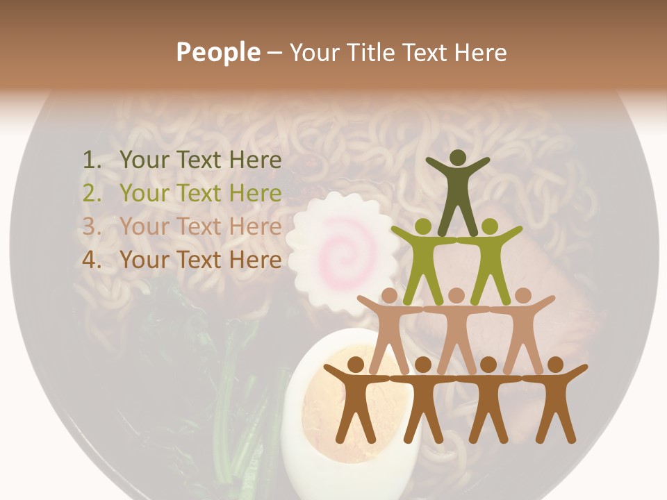 Egg Paste Chinese Food PowerPoint Template