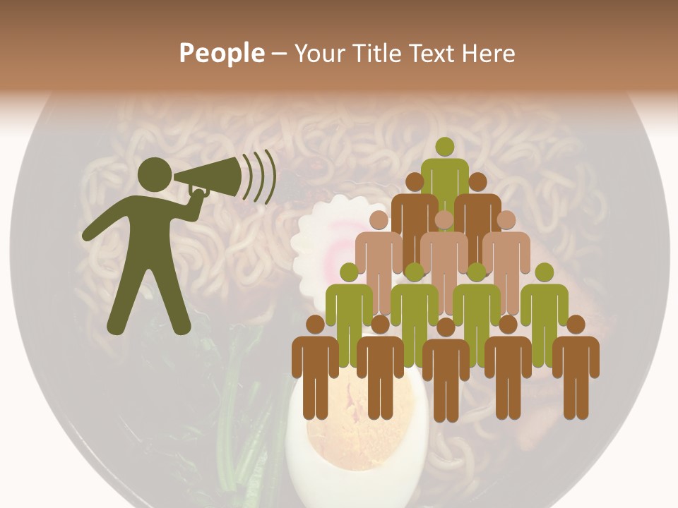 Egg Paste Chinese Food PowerPoint Template