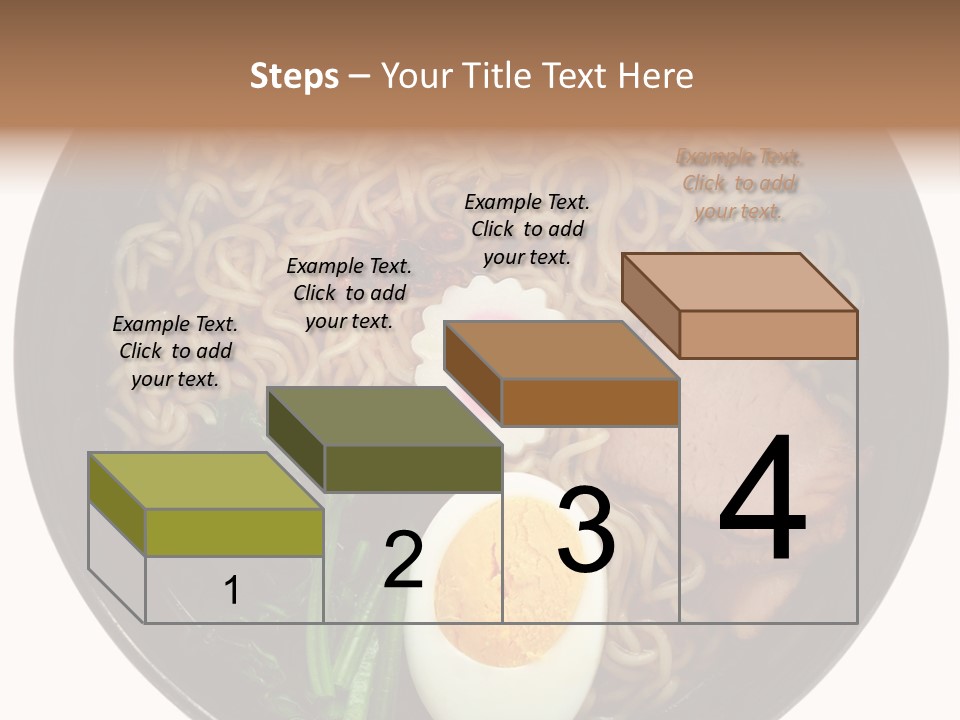 Egg Paste Chinese Food PowerPoint Template