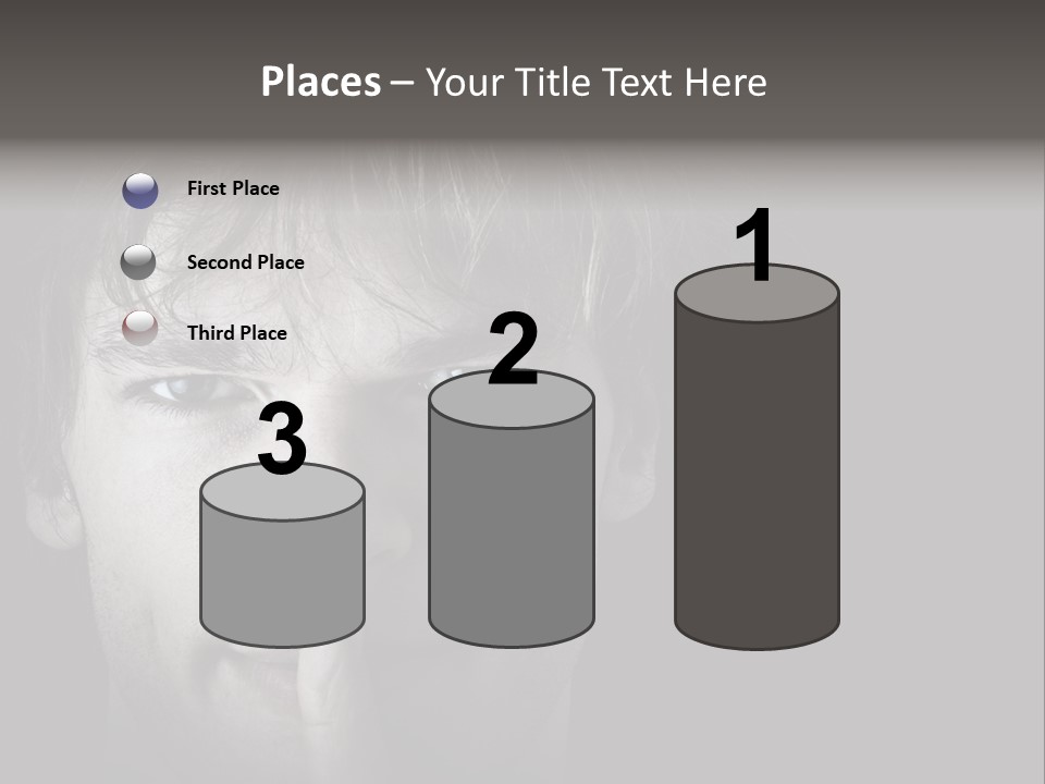 A Man With A Finger In His Mouth PowerPoint Template