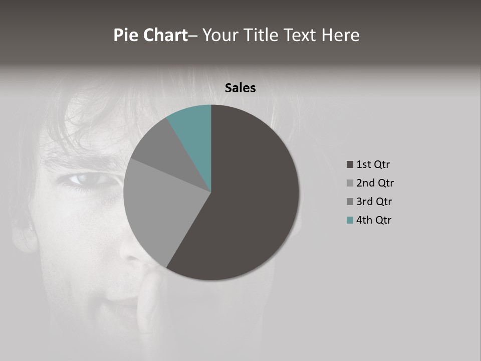 A Man With A Finger In His Mouth PowerPoint Template