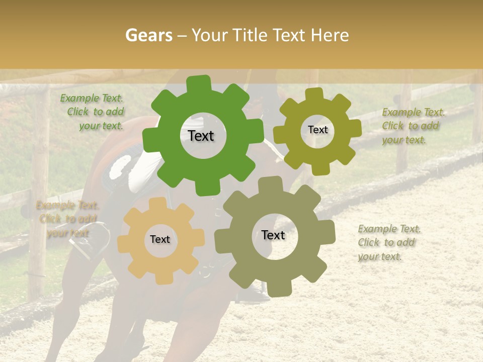 Bridle Gallop Adorable PowerPoint Template