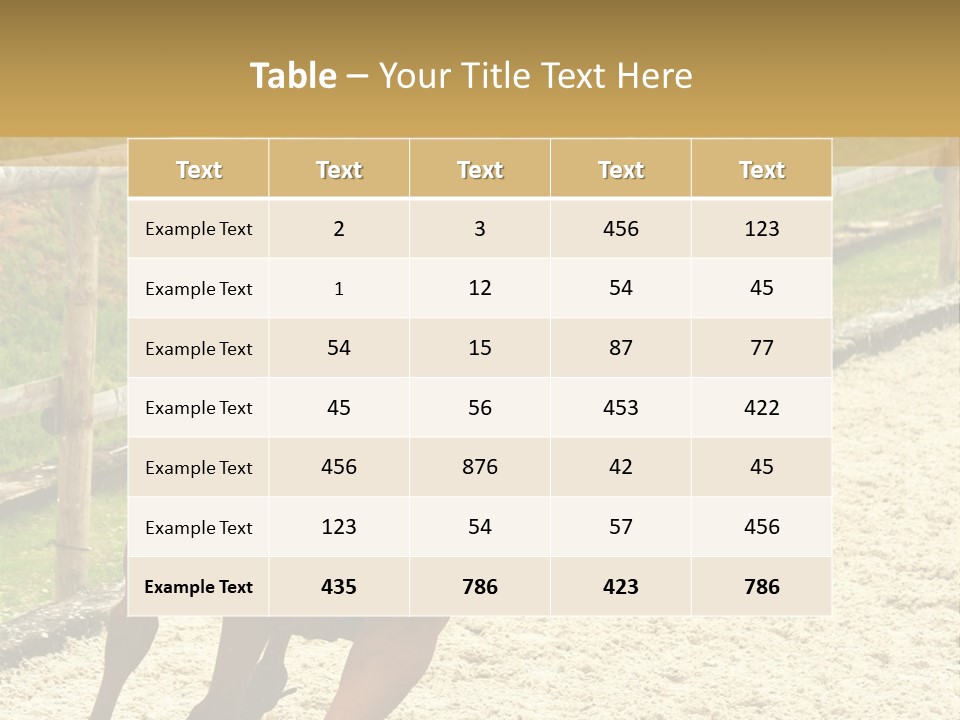 Bridle Gallop Adorable PowerPoint Template