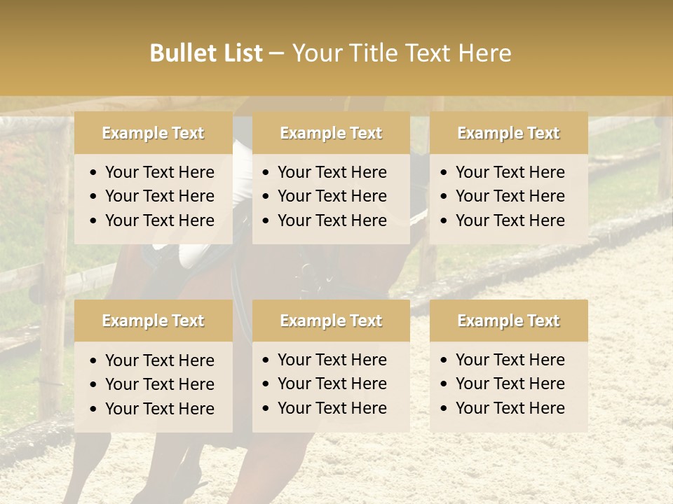 Bridle Gallop Adorable PowerPoint Template