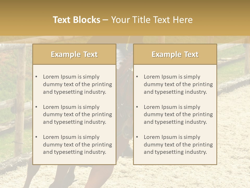 Bridle Gallop Adorable PowerPoint Template