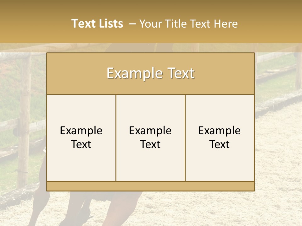 Bridle Gallop Adorable PowerPoint Template