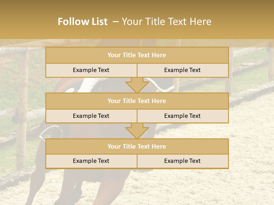 Bridle Gallop Adorable PowerPoint Template