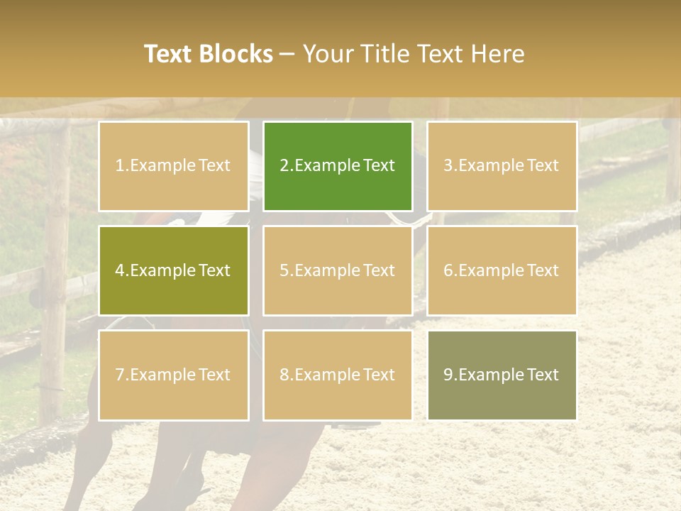 Bridle Gallop Adorable PowerPoint Template