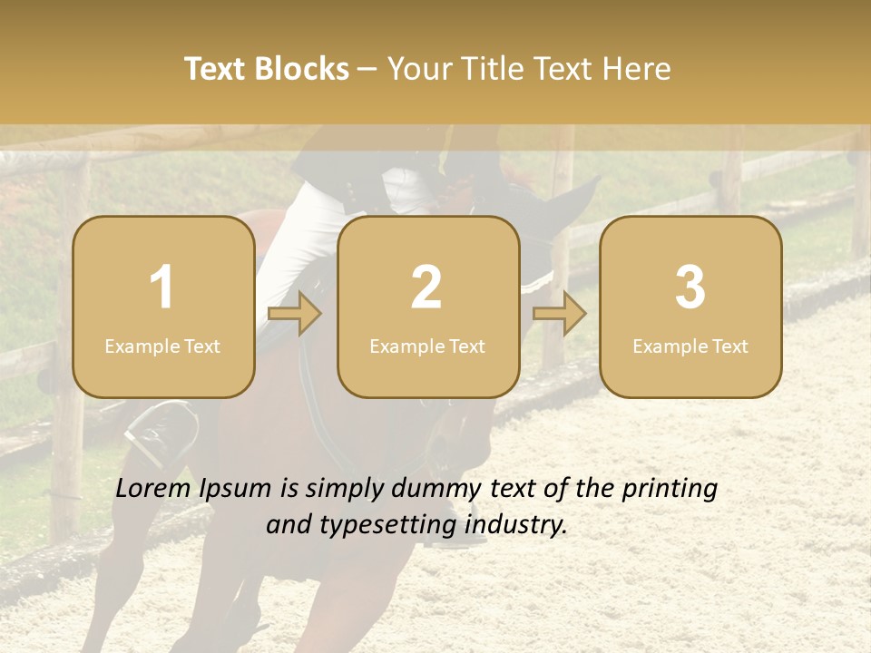 Bridle Gallop Adorable PowerPoint Template