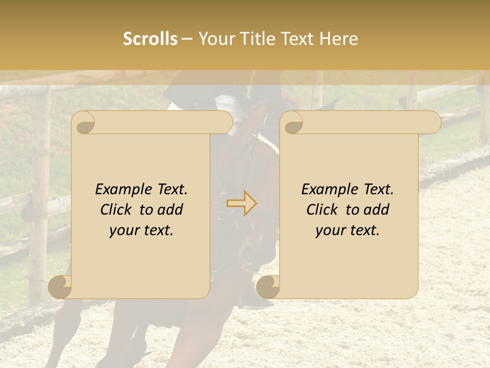 Bridle Gallop Adorable PowerPoint Template
