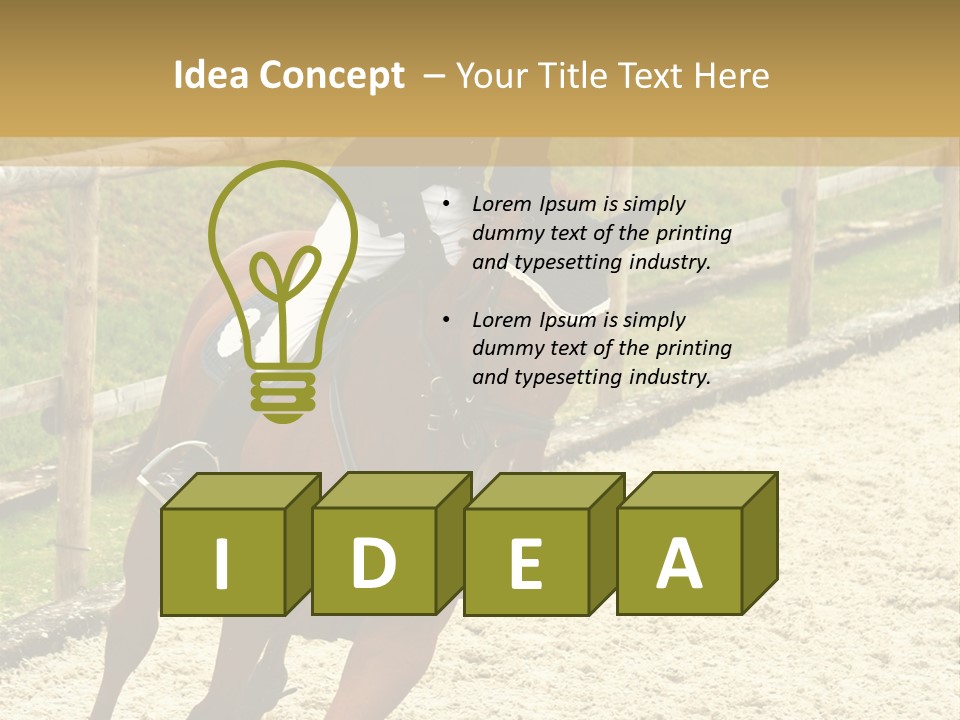 Bridle Gallop Adorable PowerPoint Template