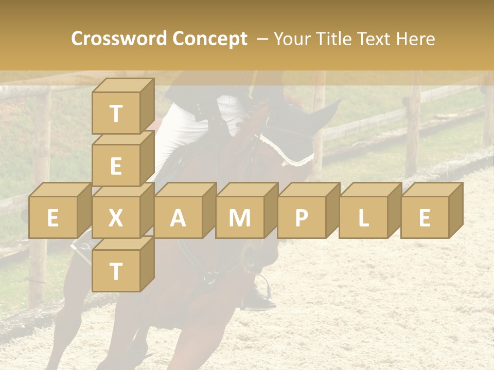 Bridle Gallop Adorable PowerPoint Template