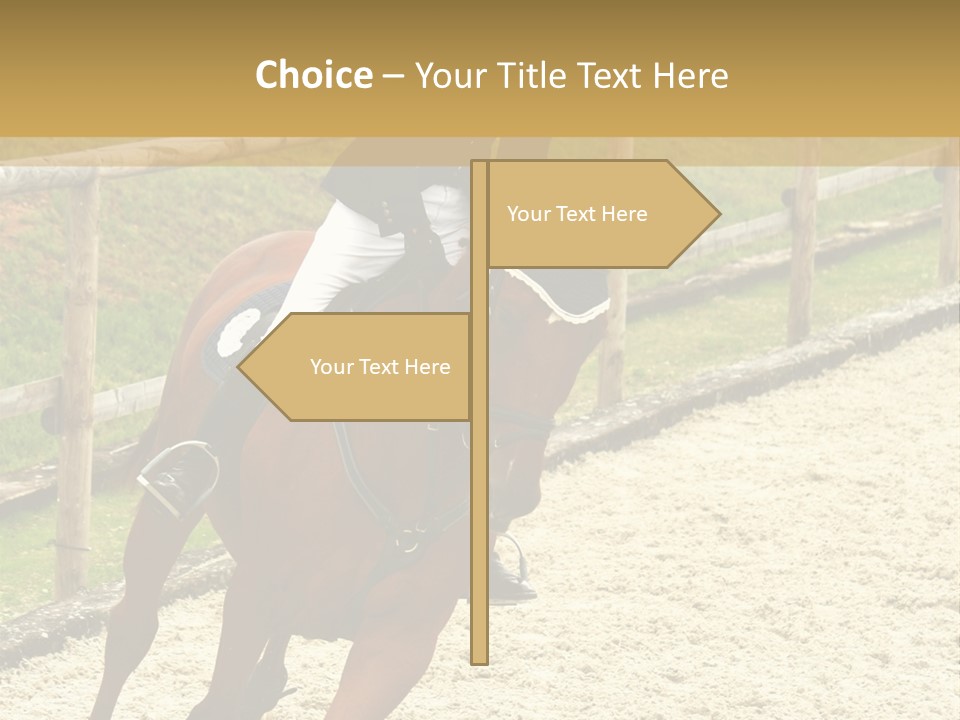 Bridle Gallop Adorable PowerPoint Template