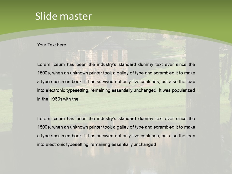 Carolina South Carolina Plantation PowerPoint Template