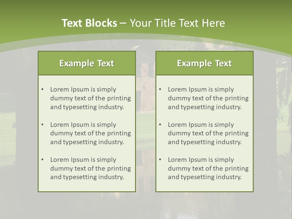 Carolina South Carolina Plantation PowerPoint Template