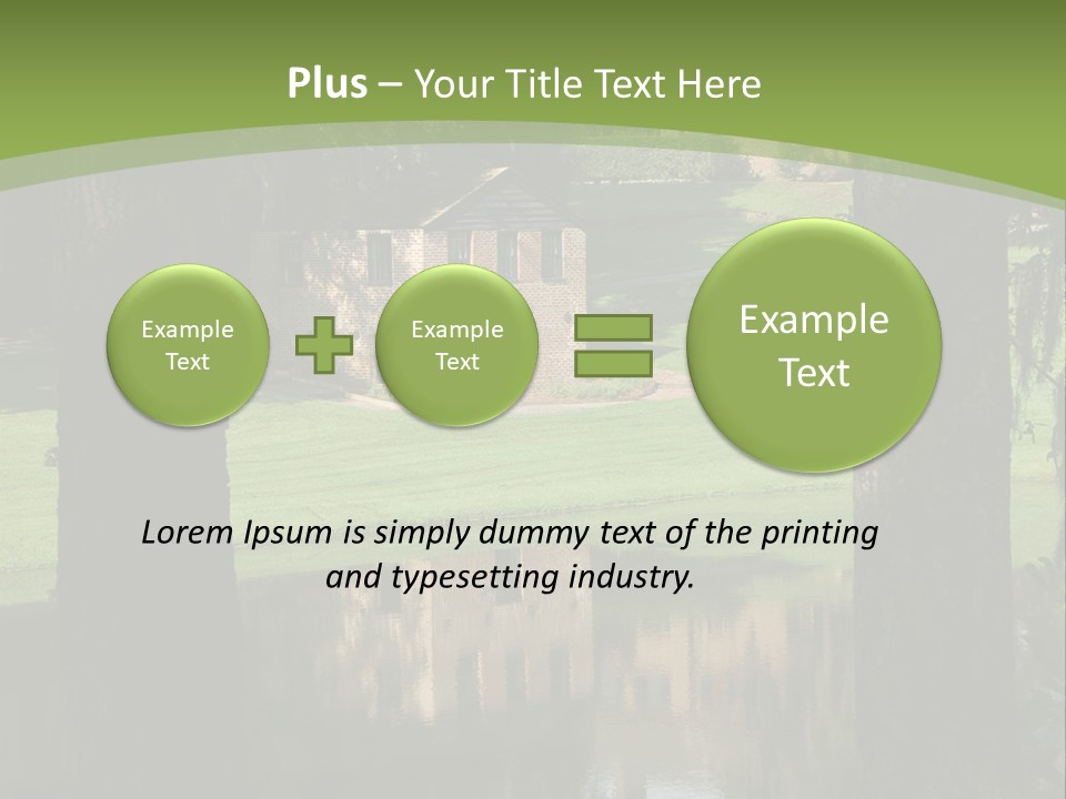 Carolina South Carolina Plantation PowerPoint Template