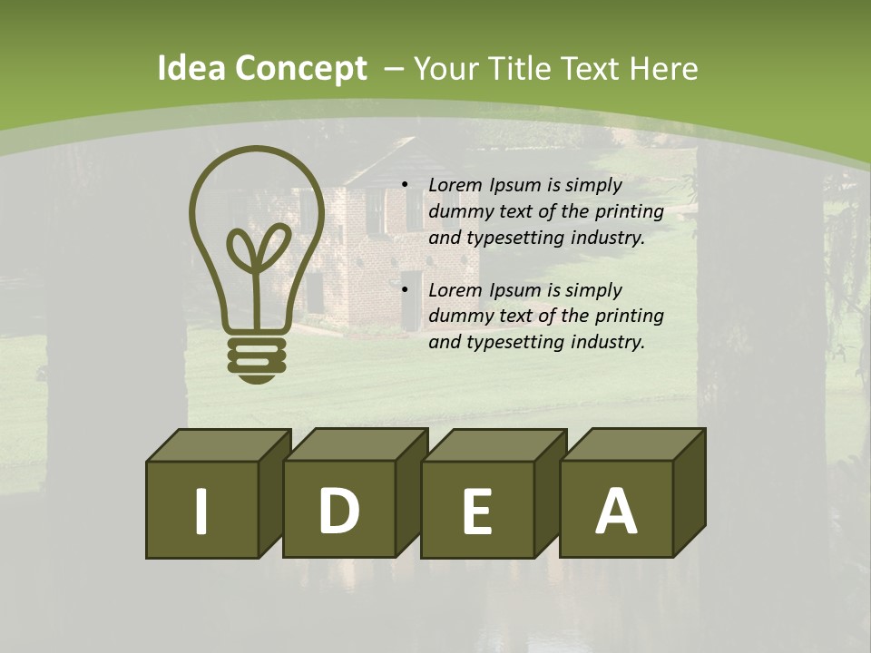 Carolina South Carolina Plantation PowerPoint Template