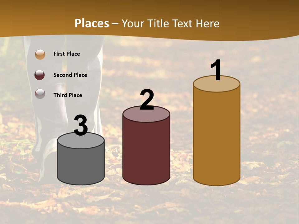 Brown Women Trail PowerPoint Template