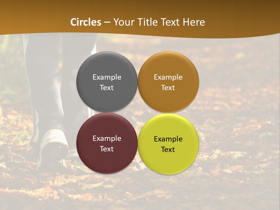 Brown Women Trail PowerPoint Template