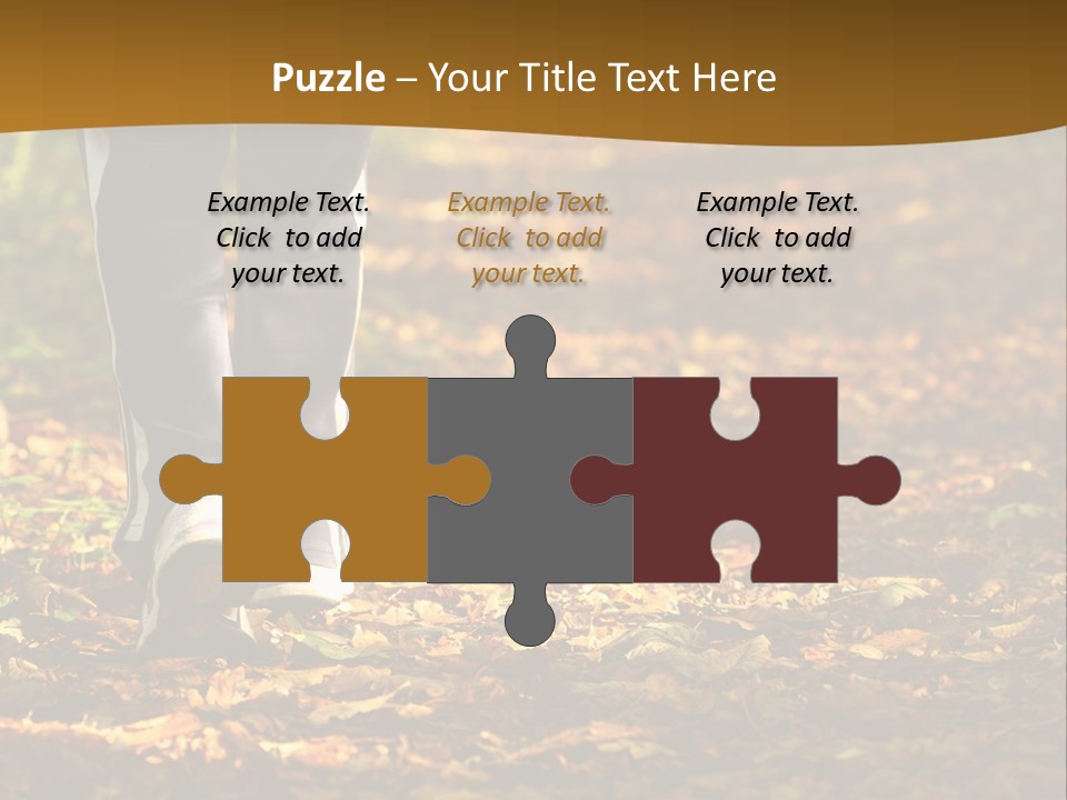 Brown Women Trail PowerPoint Template