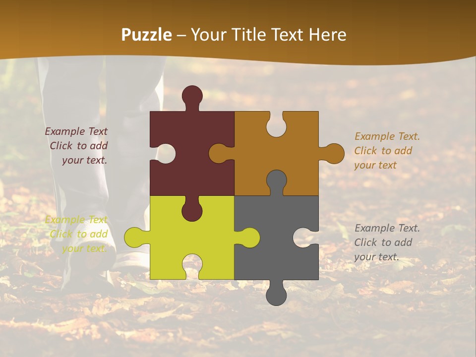 Brown Women Trail PowerPoint Template