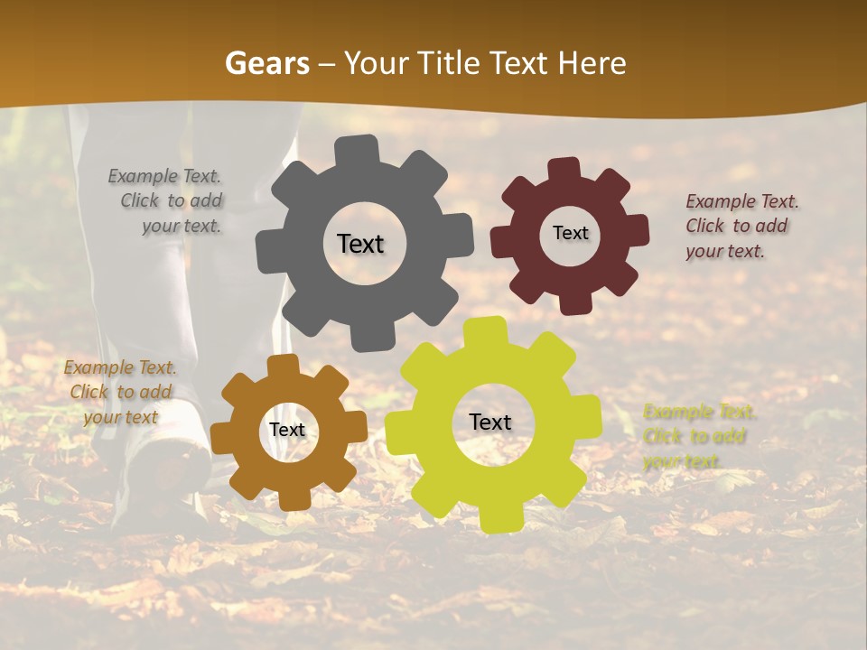 Brown Women Trail PowerPoint Template