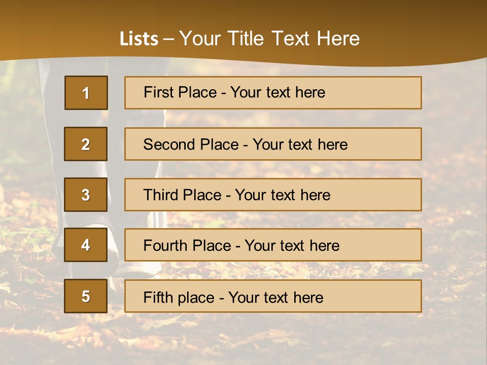 Brown Women Trail PowerPoint Template