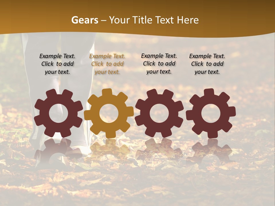 Brown Women Trail PowerPoint Template