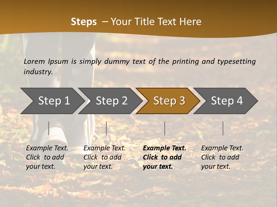 Brown Women Trail PowerPoint Template