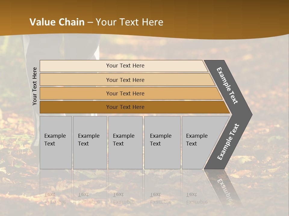 Brown Women Trail PowerPoint Template