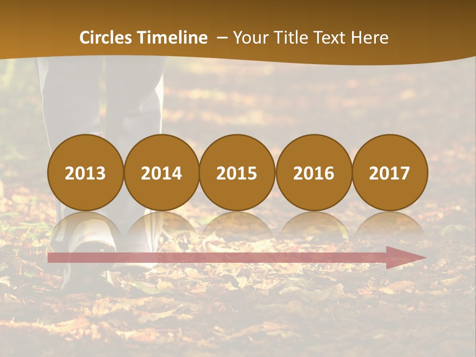 Brown Women Trail PowerPoint Template