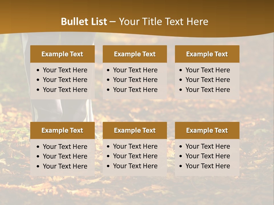 Brown Women Trail PowerPoint Template