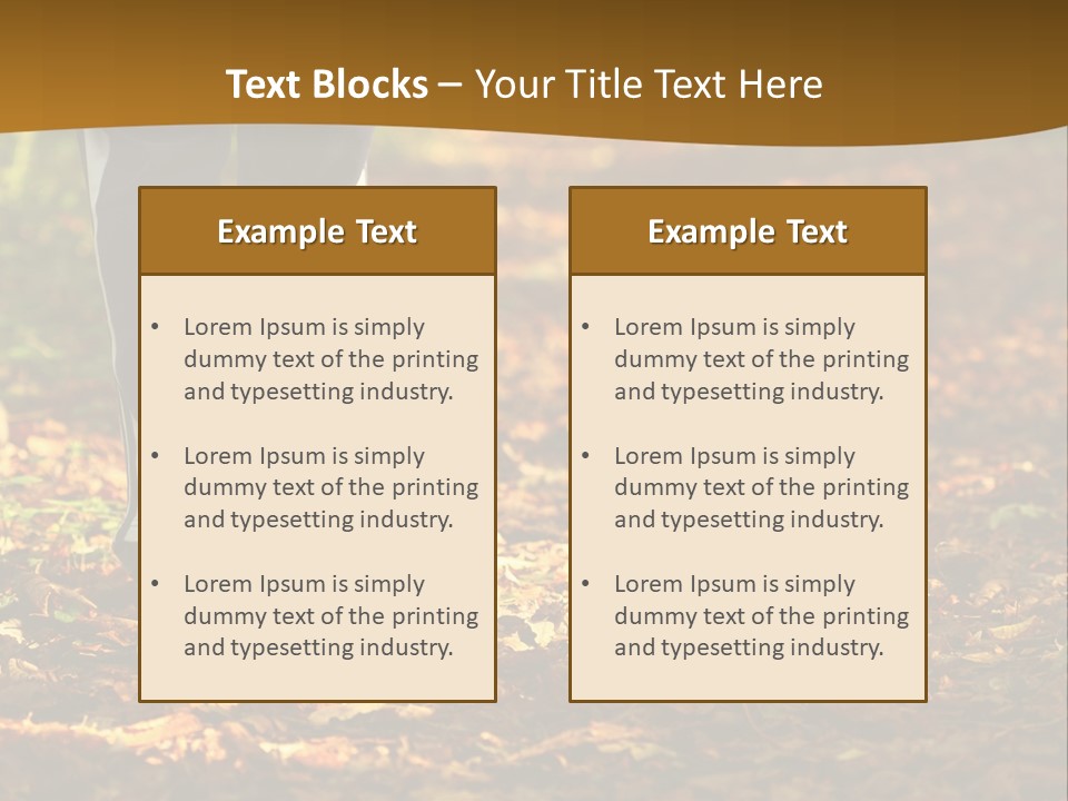 Brown Women Trail PowerPoint Template