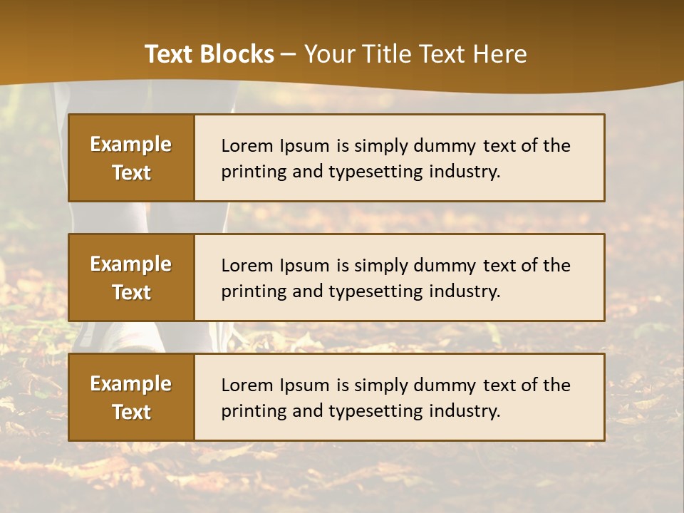 Brown Women Trail PowerPoint Template