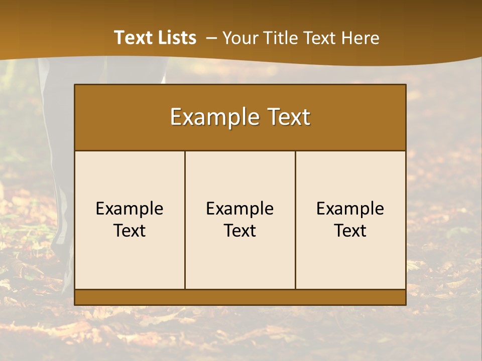 Brown Women Trail PowerPoint Template
