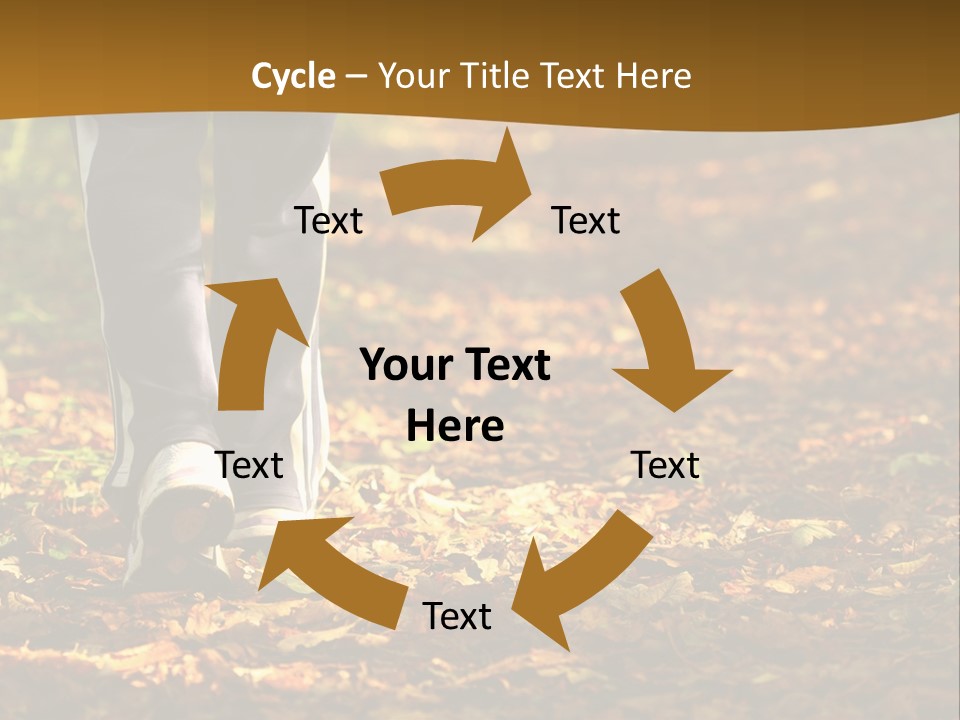 Brown Women Trail PowerPoint Template