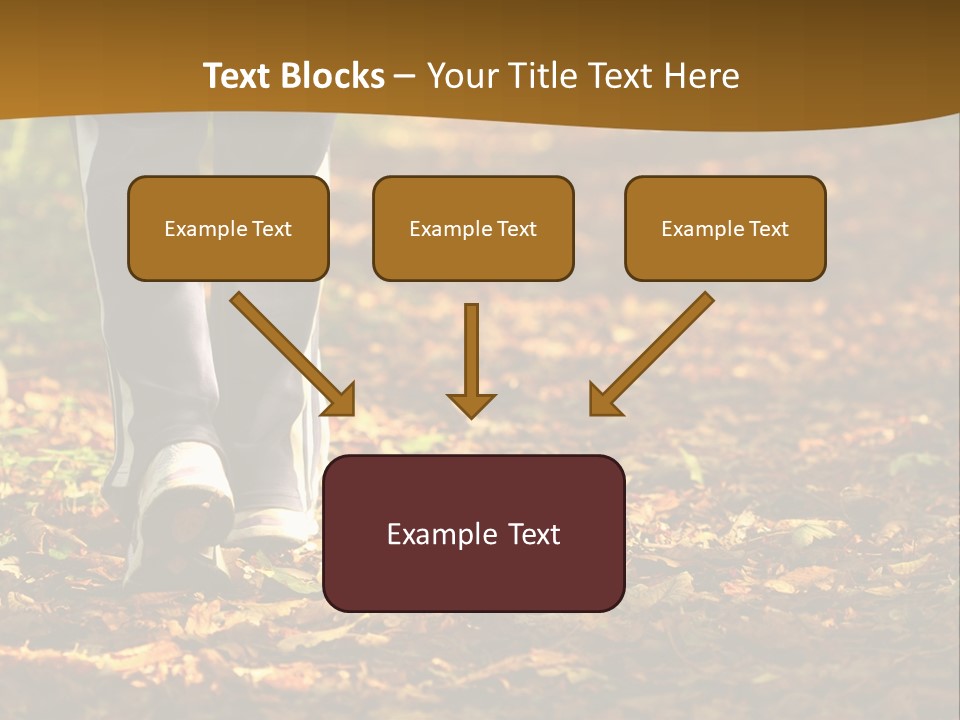 Brown Women Trail PowerPoint Template