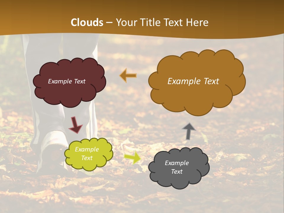 Brown Women Trail PowerPoint Template