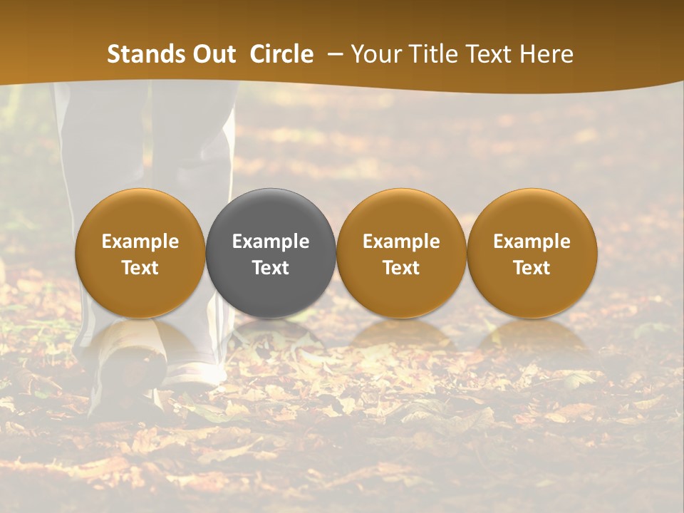 Brown Women Trail PowerPoint Template