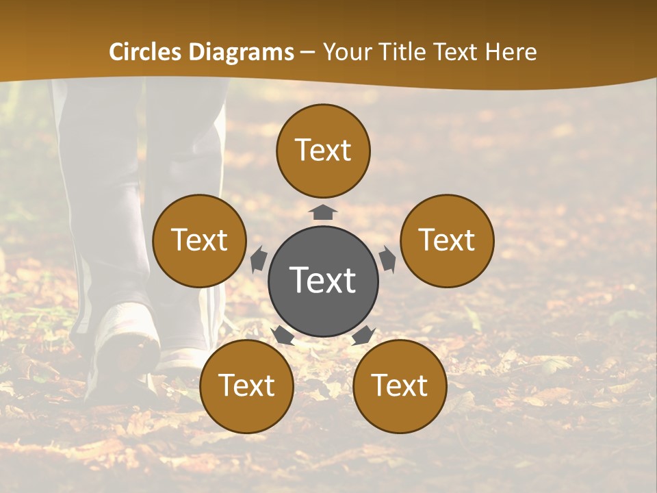 Brown Women Trail PowerPoint Template