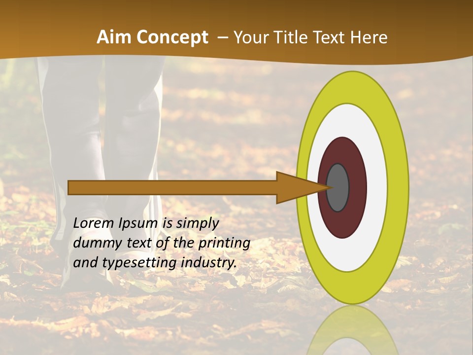 Brown Women Trail PowerPoint Template