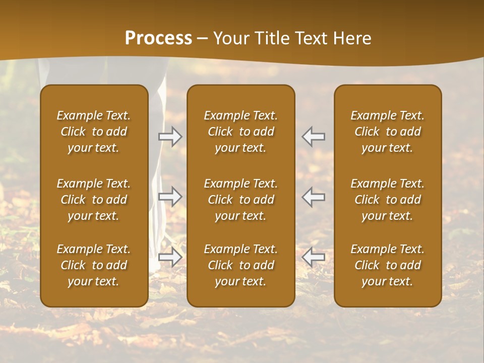 Brown Women Trail PowerPoint Template