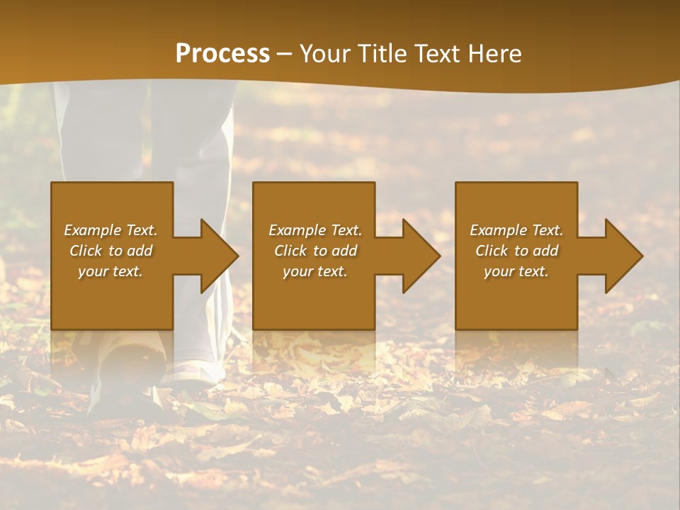 Brown Women Trail PowerPoint Template