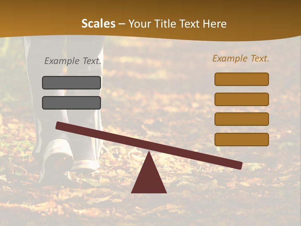 Brown Women Trail PowerPoint Template
